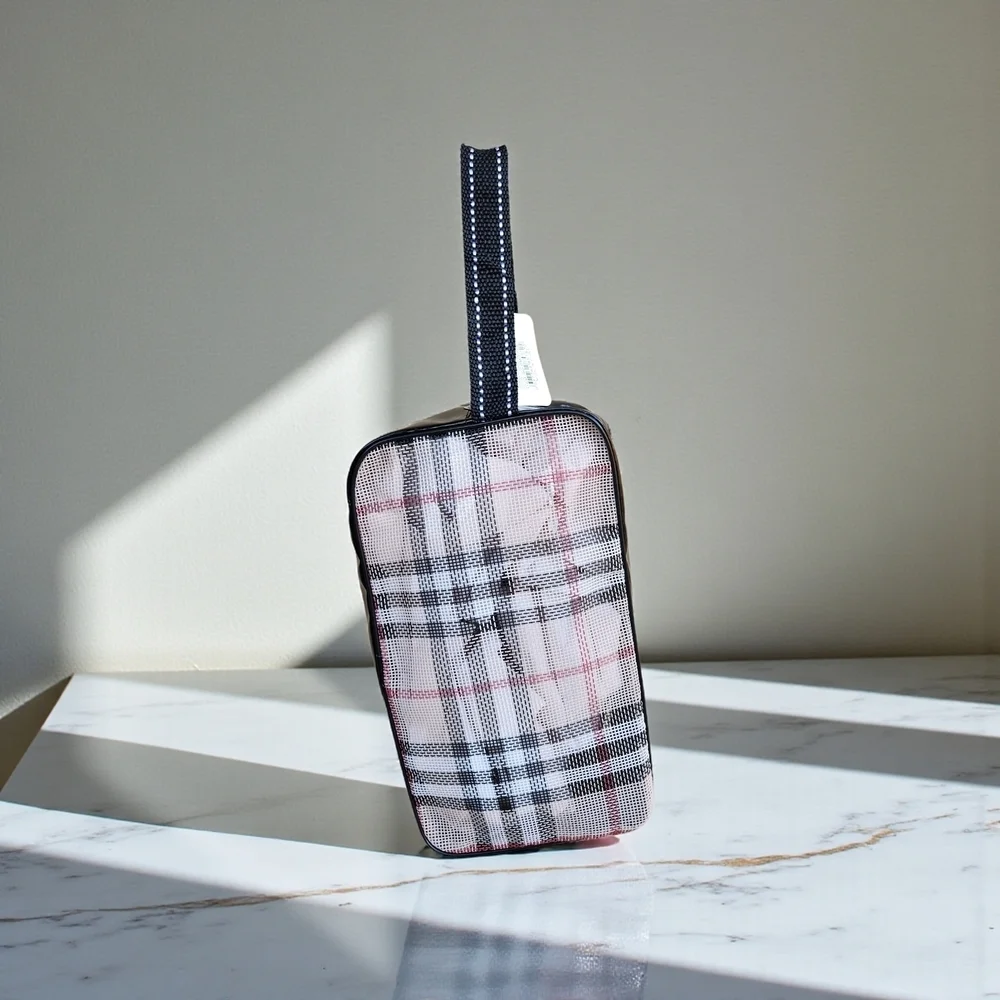 Plaid Cosmetic/Travel Bag